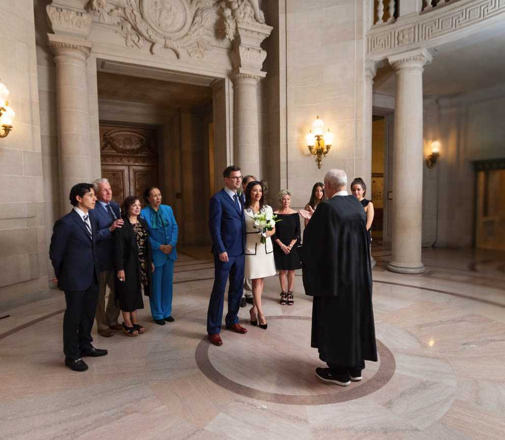 Wedding Ceremony, Little Rotunda, San Francisco City Hall
