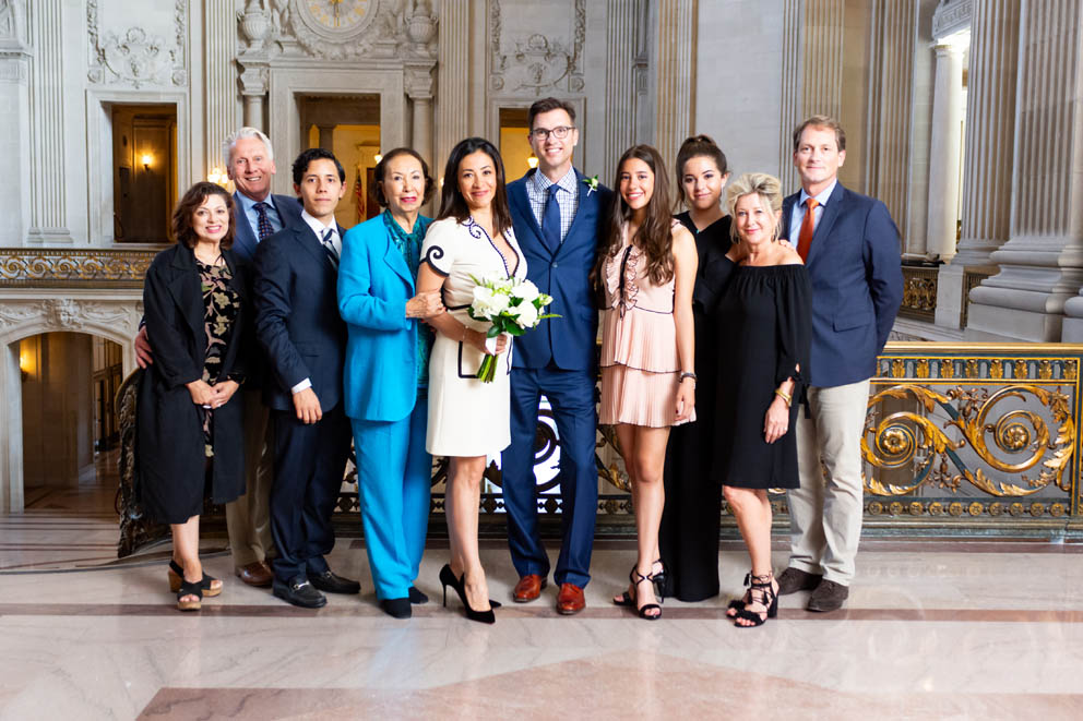 Formal Family Portrait, Mayor's Balcony, San Francisco City Hall