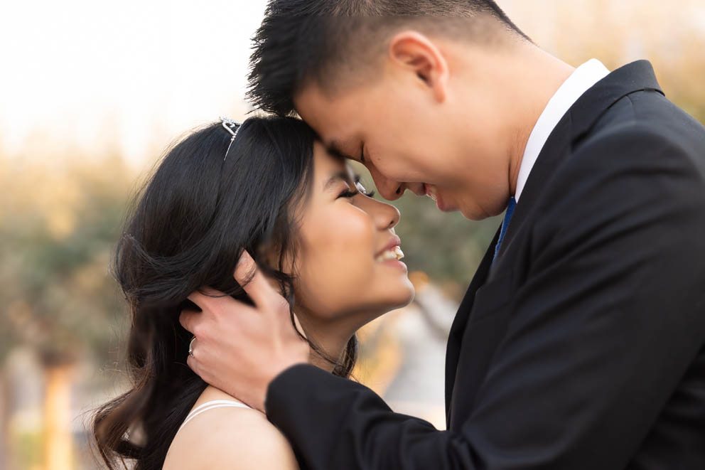 Fun wedding photograph